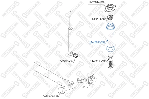 Чохол амортизатора заднього Opel 96535162 ціна, від 6.18 USD