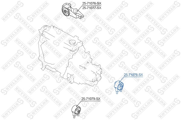 Подушка (опора) двигуна, задня GP GP6210EMMZ ціна, від 13.96 USD