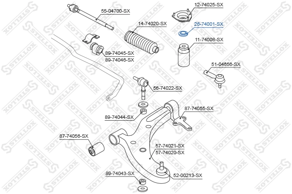 QYB032P Q-top Підшипник опори амортизатора