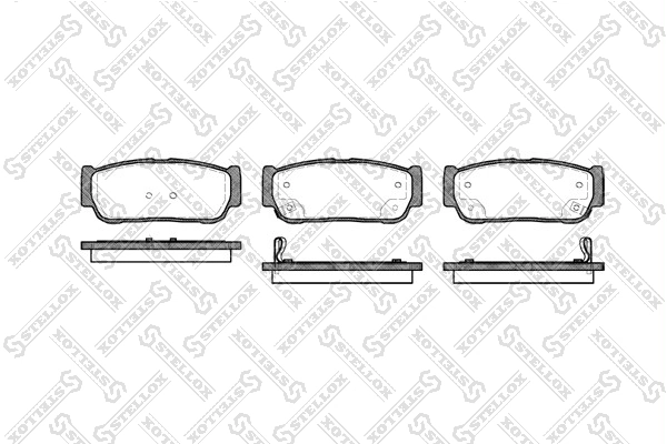 Задні гальмівні колодки Hyundai/Kia 583023EUOO ціна, від 19.19 USD