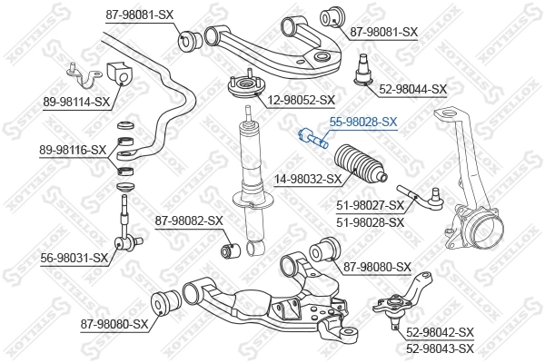 Тяга рульова поперечна Toyota 4 Runner позашляховик (N130) (1987 - 1996) ціна, від 12.36 USD