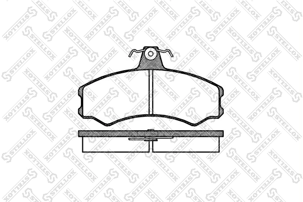 Передні тормозні колодки 4254A5 Peugeot/Citroen