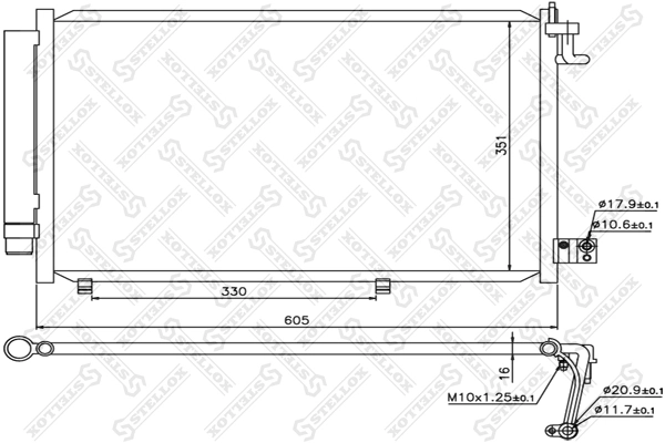 Конденсатор кондиціонера DP Group CS76711 ціна, від 56.64 USD