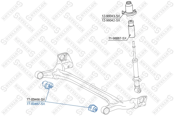 Сайлентблок задньої балки/підрамника Toyota 4872552080 ціна, від 19.81 USD