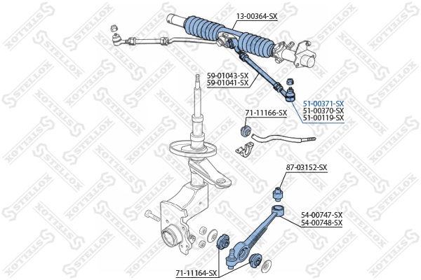 Наконечник рульовий Audi 100 C4 седан (4A2) (1990 - 1994) ціна, від 7.33 USD