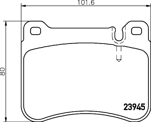 8DB355006541 HELLA Передні гальмівні колодки