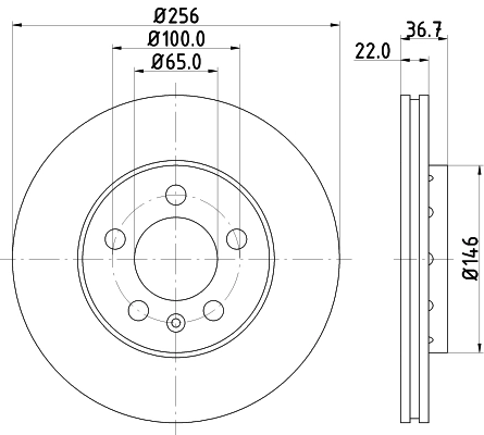 Купити 8DD355105361 HELLA Ротор гальмівний