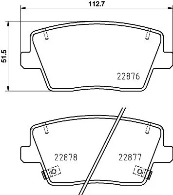 Задні гальмівні колодки Hyundai/Kia 58302S0A51 ціна, від 35.02 USD