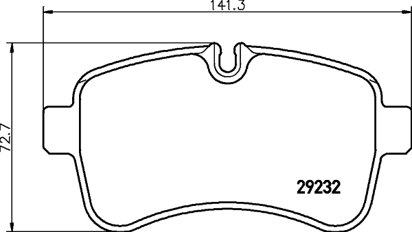 Задні гальмівні колодки 8DB355005551 HELLA