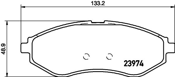 8DB355011251 HELLA Передні гальмівні колодки