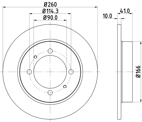 8DD355105471 HELLA Дискові гальма