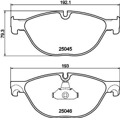8DB355015251 HELLA Передні гальмівні колодки