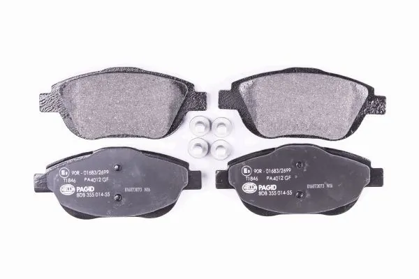 Купити 8DB355014551 HELLA Колодки гальмівні передні, дискові