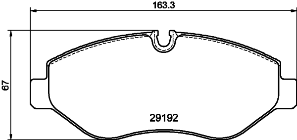 8DB355005521 HELLA Передні гальмівні колодки