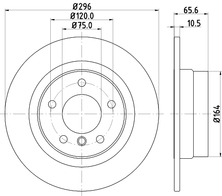8DD355111301 HELLA Дискові гальма