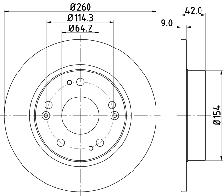 8DD355118991 HELLA Дискові гальма