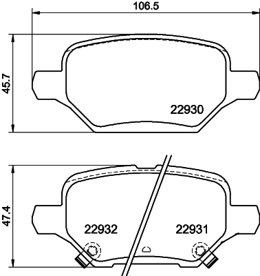 Купити 42788828 General Motors Задні колодки