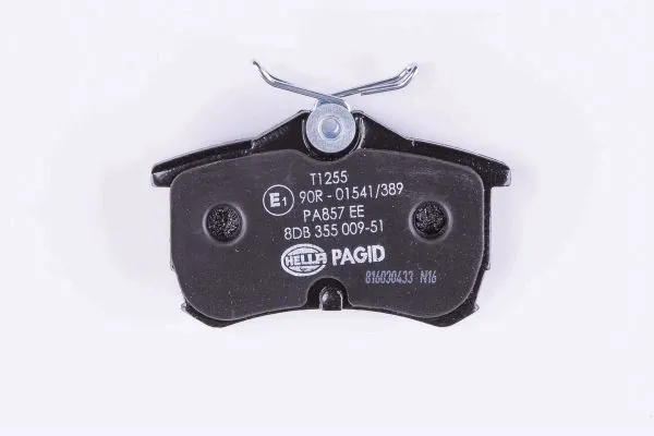 8DB355009511 HELLA Колодки гальмівні задні, дискові
