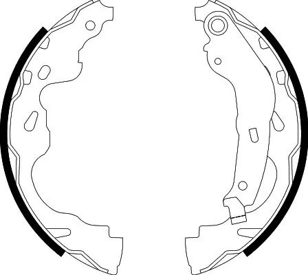 8DB355002891 HELLA Колодки гальмівні задні, барабанні