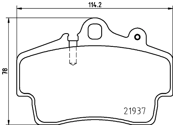 8DB355018471 HELLA Передні гальмівні колодки