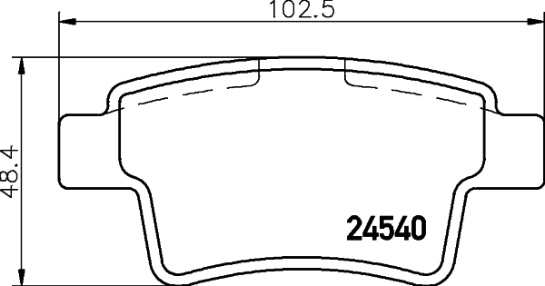 8DB355013361 HELLA Колодки гальмівні задні, дискові