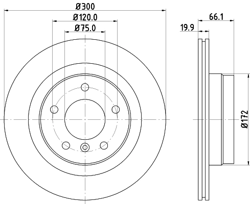 8DD355111281 HELLA Дискові гальма