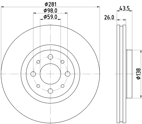 Гальмівні диски передні 6043095 Kraft