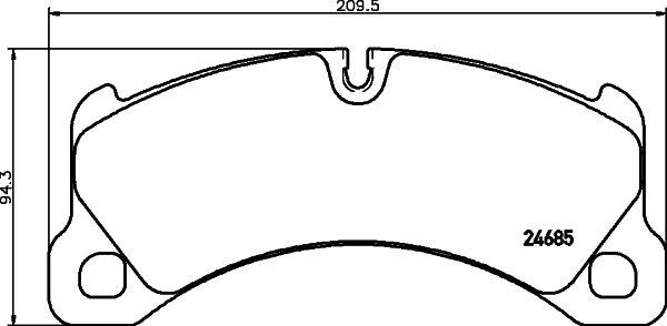 8DB355015131 HELLA Передні гальмівні колодки