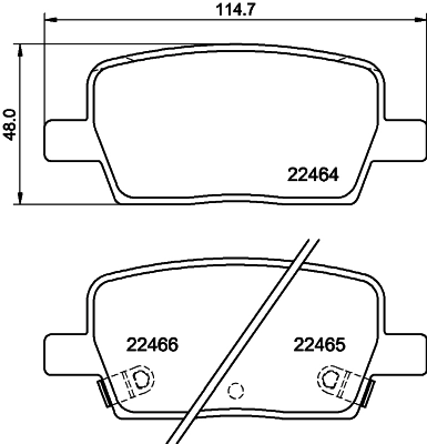 Купити AD1914 Advics Задні колодки