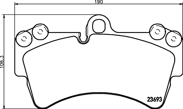 8DB355018691 HELLA Передні гальмівні колодки