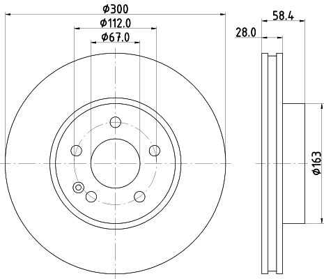 Диск переднього гальма Mercedes A4474210512 ціна, від 66.67 USD