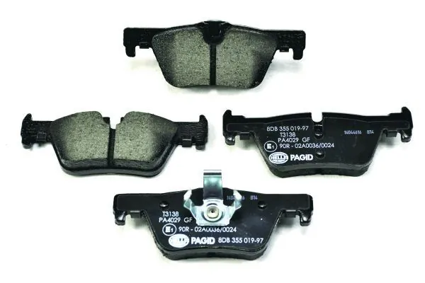 Задні дискові колодки HELLA 8DB355019971