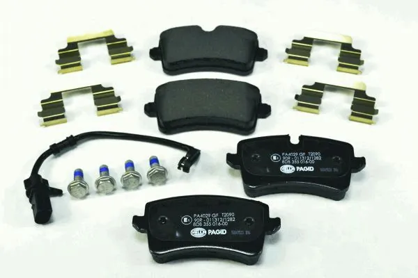 Задні дискові колодки HELLA 8DB355016001