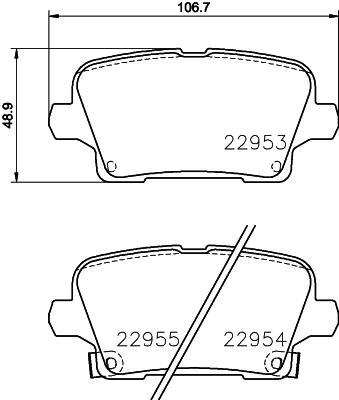 Задні гальмівні колодки 13517694 Peugeot/Citroen