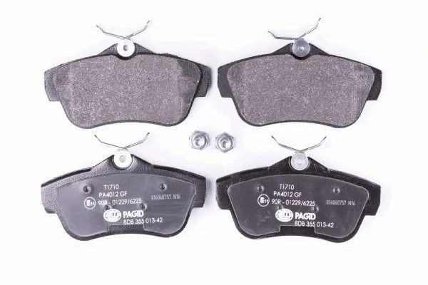 Задні дискові колодки HELLA 8DB355013421