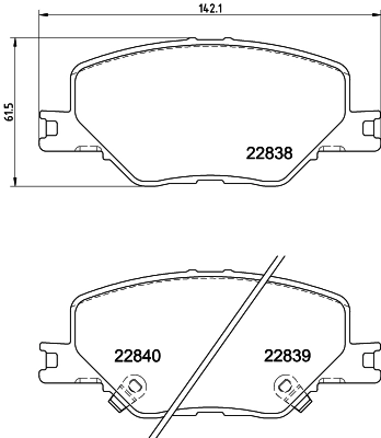 84124408 Opel Передні гальмівні колодки