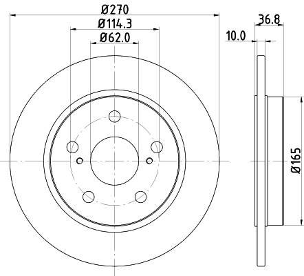 8DD355118971 HELLA Дискові гальма
