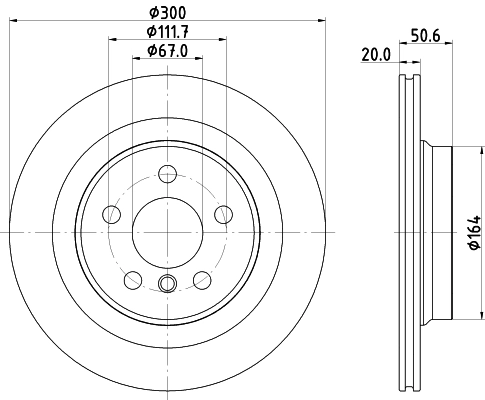 8DD355122631 HELLA Дискові гальма