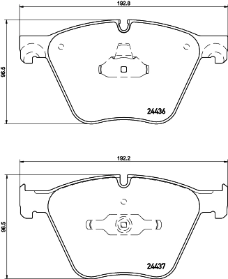 8DB355020121 HELLA Передні гальмівні колодки