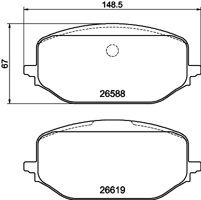 155255431 Fiat/Alfa/Lancia Передні гальмівні колодки
