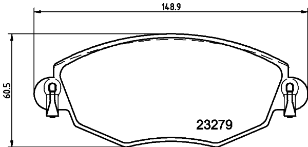 8DB355009071 HELLA Передні гальмівні колодки