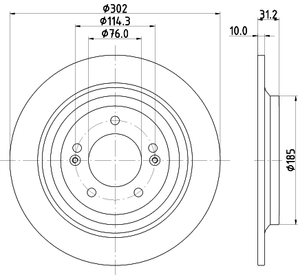 8DD355126681 HELLA Дискові гальма