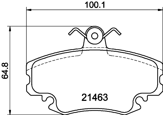 8DB355018131 HELLA Передні гальмівні колодки