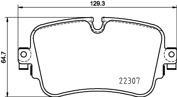 8DB355025681 HELLA Колодки гальмівні задні, дискові
