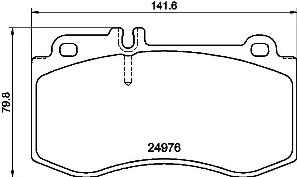8DB355014821 HELLA Передні гальмівні колодки