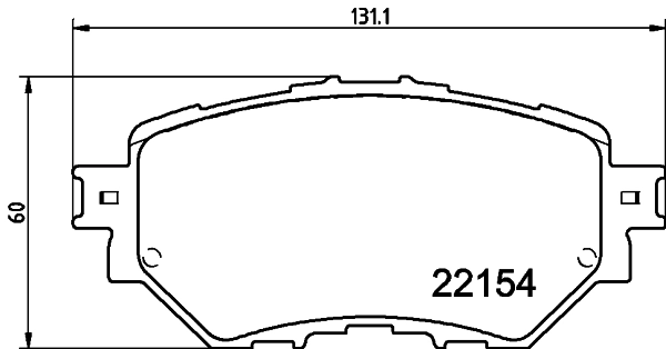 8DB355032091 HELLA Передні гальмівні колодки