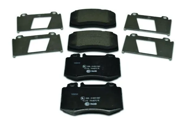 Передні тормозні колодки 8DB355008691 HELLA