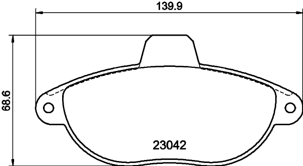 8DB355019251 HELLA Передні гальмівні колодки