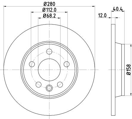 8DD355105611 HELLA Дискові гальма