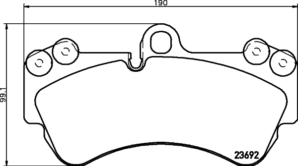 8DB355018701 HELLA Передні гальмівні колодки